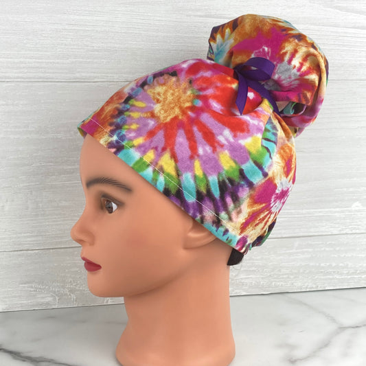Tie Dye Updo Scrub Cap - Chic2Surgery
